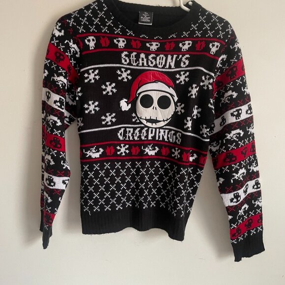 The Nightmare Before Christmas “Season’s Creepings” Sweater - Picture 1 of 8